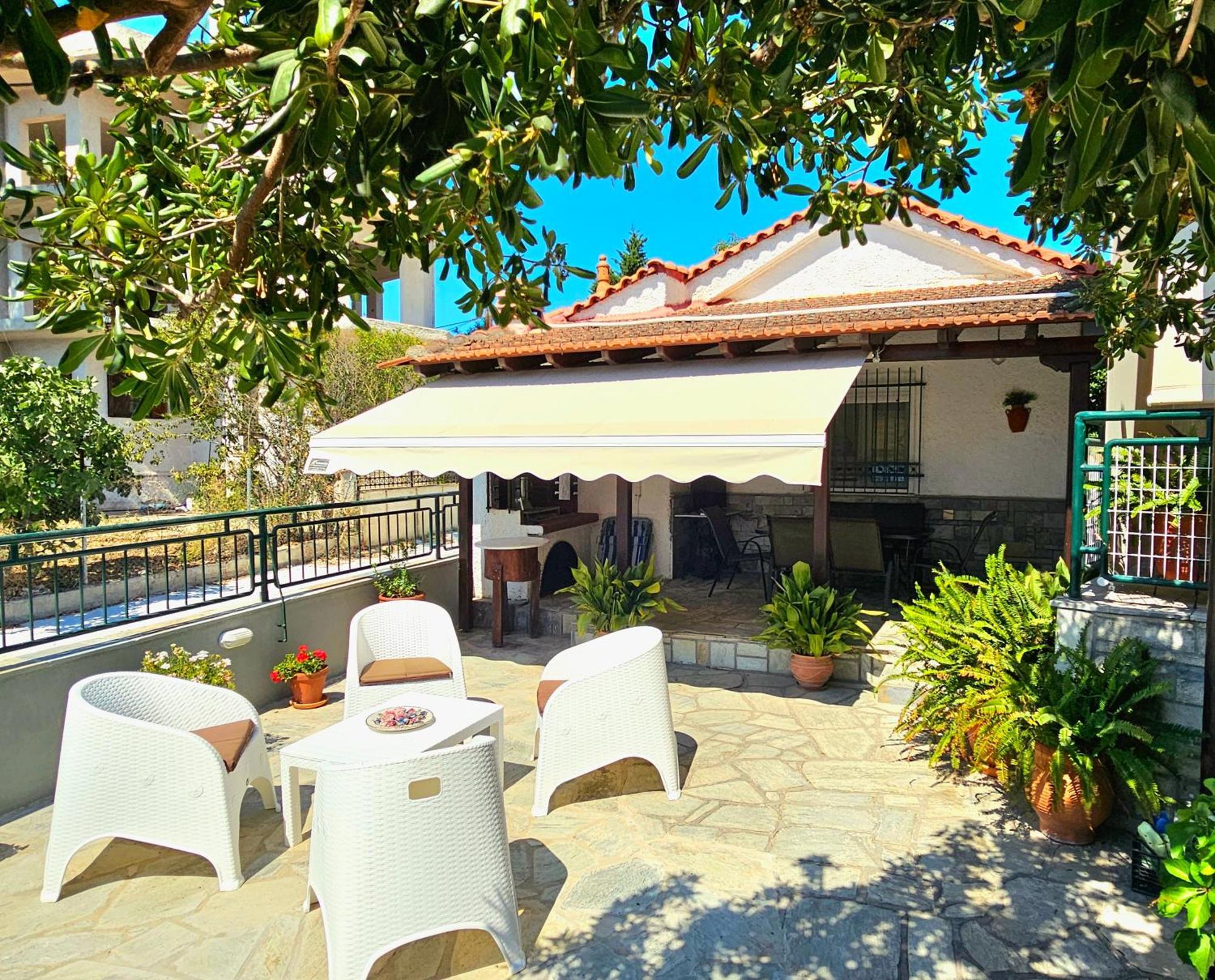 Polianthi Seaside House Villa Marathos  Luaran gambar